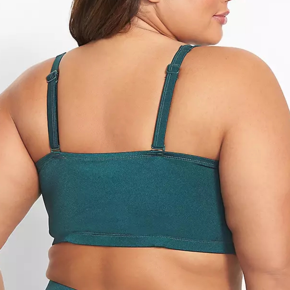 Swim by Cacique Green Bikini Top Size 36DDD - Beach - Vacation - Picture 2 of 14